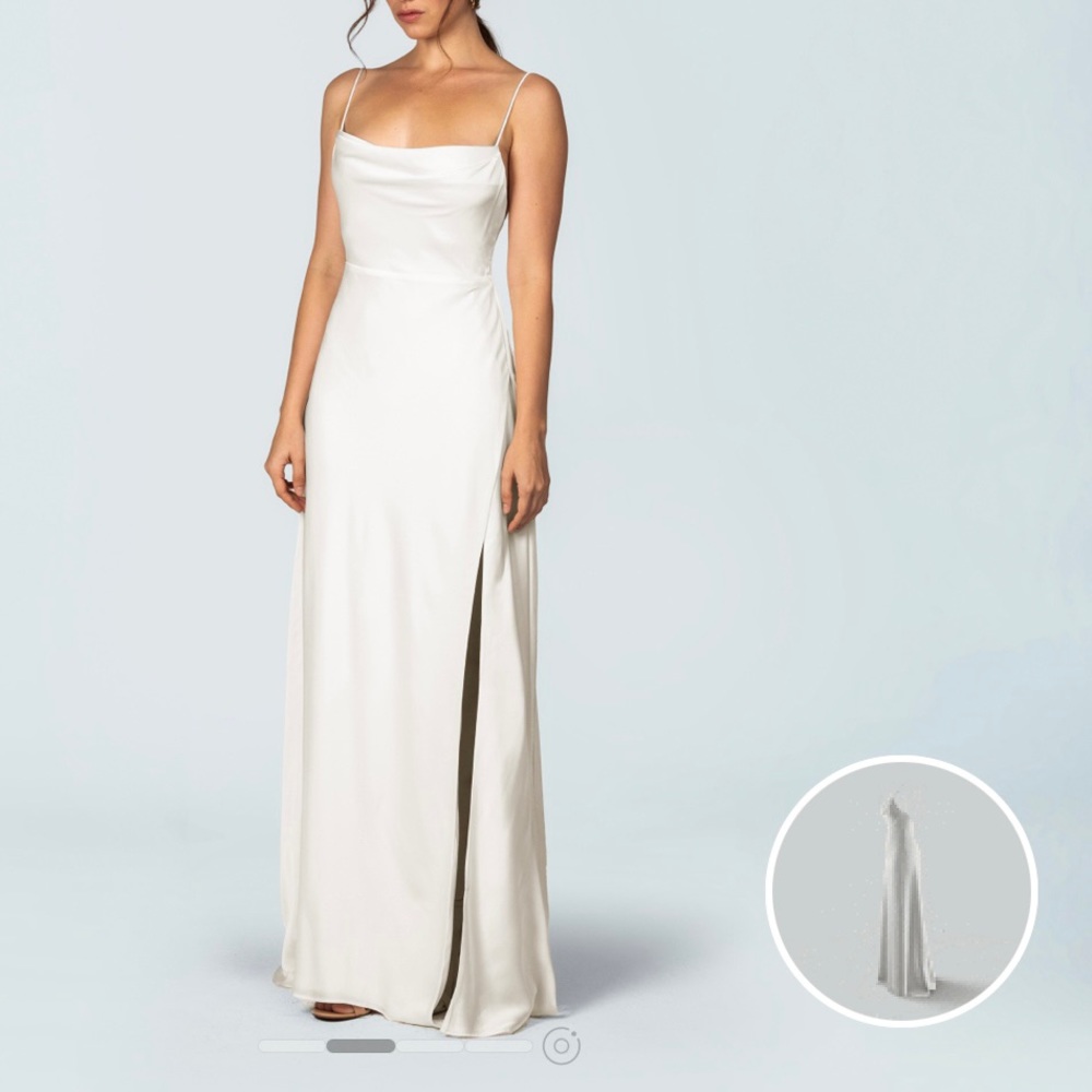 NWOT Fame and Partners Strappy Draped Gown